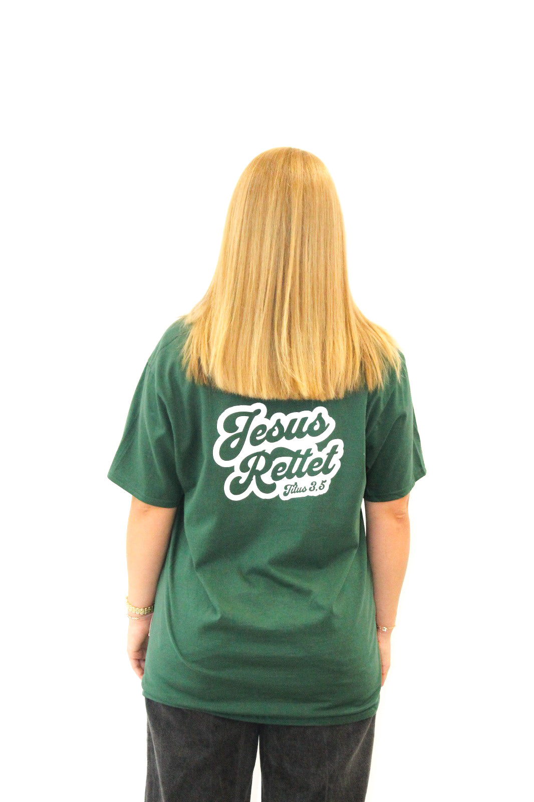 Jesus Saves T-Shirt Forest Green 