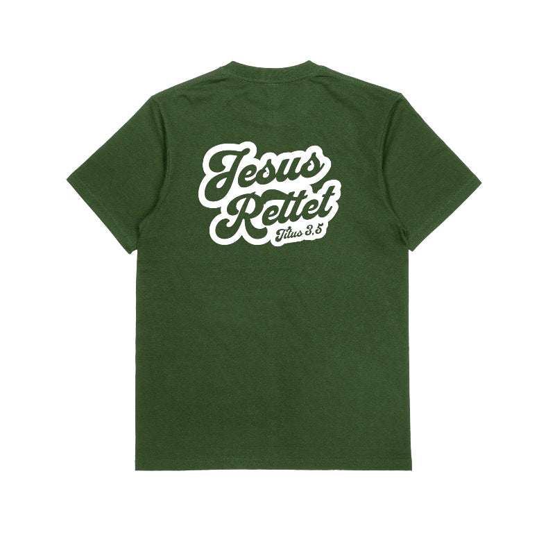 Jesus Saves T-Shirt Forest Green 